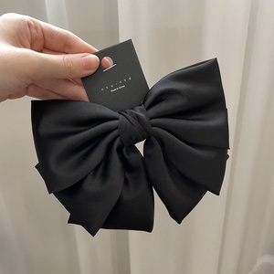 Grand nœud papillon en satin coréen mignon <span class=keywords><strong>XXL</strong></span> pour femmes, <span class=keywords><strong>pince</strong></span> à <span class=keywords><strong>cheveux</strong></span> - Product Image 6