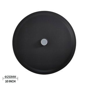 DINGYUN <span class=keywords><strong>Soffione</strong></span> Doccia Moderno Nero Sottile a Forma di <span class=keywords><strong>Giardino</strong></span> da 10 Pollici con Braccio, Risparmio Idrico Pressurizzato <span class=keywords><strong>per</strong></span> Bagno, 5 Anni di Garanzia - Product Image 2