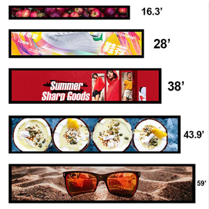 Schermo Pubblicitario LCD da 16.4, 23.1, 29, 35, 37 Pollici, Display Allungato Tipo Barra Android per Supermercati e Negozi al Dettaglio - Product Image 1