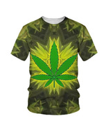 T-shirt graphique en polyester et élasthanne pour homme, imprimé en sérigraphie, style décontracté chic, vente en gros Fitspi Leaf