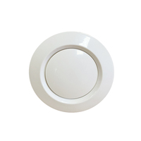 Diffuseur d'air circulaire en plastique ABS, montage au plafond, avec plaque centrale solide pour système de conduits – Vente directe usine