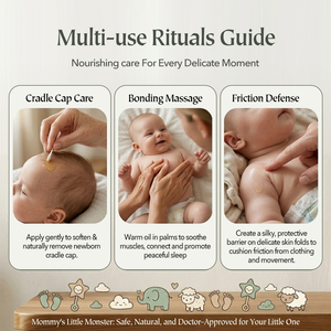 MOMMY'S LITTLE MONSTER New Baby Moisturizing Body Oil Toddler Body Nourishing Oil Non Greasy Infant Daily <strong>Skin</strong> <strong>Care</strong> Oil <strong>for</strong> <strong>Kids</strong> - Product Image 2