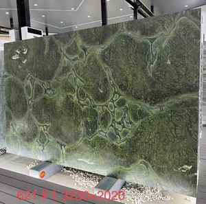 Hoja de mármol verde Victoria, estilo de diseño moderno, acabado pulido de calcita verde para decoración Interior de Hotel, forma de losa grande - Product Image 4