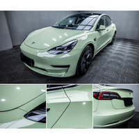 Cristal luz verde caqui 1,52*18M PVC coche cambio de color película de vinilo para carrocería