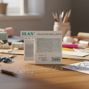 Ilan Adesivi Brillanti 6mm Colore 1 260pz Strass - Product Image 3