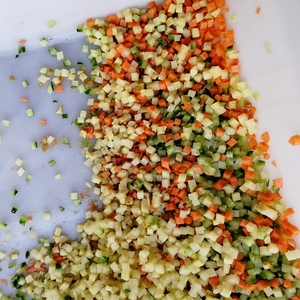 Hot bán cà chua hành tây khoai tây cà rốt táo dứa xoài Cube máy cắt trái cây rau dicing máy - Product Image 6