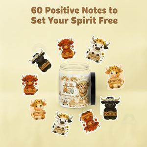 Sentimental Note Jar with 60 Loving Messages, Simple Daily Romance &amp; Encouragement, Ideal Gift for Him, Her and Friends - Product Image 5