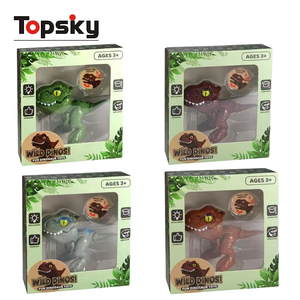 Jouet interactif en plastique amusant, dinosaure de dessin animé, simulation de morsure de doigt, articulé et mobile, pour enfants et garçons, nouveauté, jouet farfelu - Product Image 6