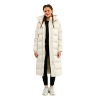 Manteau long noir chauffant pour femme, fabriqué sur mesure avec logo OEM, nouvelle arrivée, haute qualité, prix bas, tendance