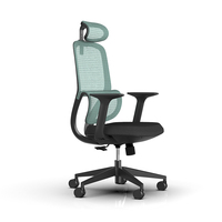 Chaise de bureau ergonomique en maille, fabricant de chaises de bureau modernes, chaises d'ordinateur à dossier haut en maille pour le personnel