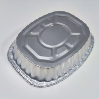 Barquettes de cuisson fiables en aluminium moulé, extra profondes, résistantes au four, 458*355*83mm, qualité alimentaire, pour dinde, lot de 100