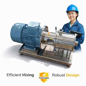 Pompe émulsifiante homogénéisatrice à cisaillement élevé en ligne à trois étages pour applications alimentaires – Pompes émulsifiantes sanitaires à trois étages - Product Image 2