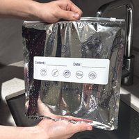 Luxuriöse Einzigartige Mattierte Maßgefertigte Aluminiumfolie Silber Poly-Ziplock Einkaufstaschen Verpackung für Kleidung mit Wasserdichter Funktion