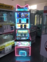 Máquina de Pinball Arcade de Gatos de la Suerte Operada con Monedas, Juego Virtual de Venta Caliente que Ganarías Juguetes, Bolas y Tarjetas de Lotería