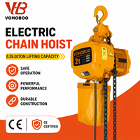 Palans à chaîne électriques de type chariot à crochet certifiés CE de 0,5 à 10 tonnes avec vitesse simple ou double