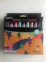 Marqueurs de peinture acrylique opaques pour enfants Couleurs à base d'eau vibrantes pour le dessin en céramique Doodling Encre permanente pour l'écriture de papier CD