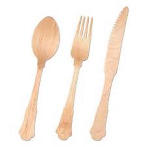 Ensemble de couverts de luxe légers et écologiques, ustensiles de cuisine classiques en bois naturel pour la maison, les restaurants, les mariages, les hôtels - Product Image 3