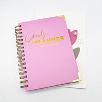 Agenda Semanal Personalizada de Alta Calidad con Tapa Blanda Rosa, Agenda Semanal Espiral