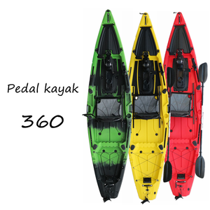 Kayak de pêche à pédales Viking 12 pieds, monoplace, avec moteur électrique, kayak de tourisme sit-on-top, matériau PE, coque en HDPE, à vendre - Product Image 1