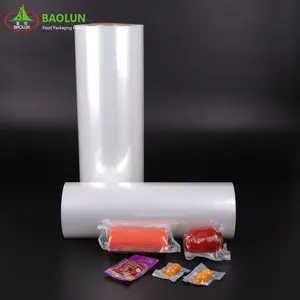 Meerlaags Pa Pe Geblazen Coëxtrusie Vacuüm Huidverpakking Food Laminaat Plastic Stretch Folie Voor Voedsel