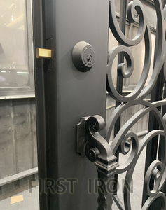 <span class=keywords><strong>Porte</strong></span> <span class=keywords><strong>d</strong></span>'entrée <span class=keywords><strong>d</strong></span>'entrée principale en fer forgé, accessoire de sécurité pour nouveaux clients oreans - Product Image 3