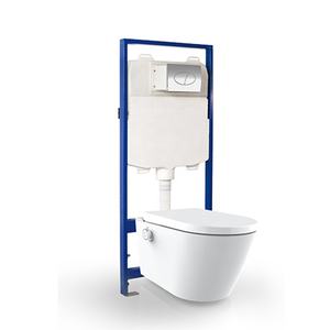 Inodoros suspendidos con marco de metal de alta calidad, Bidés, inodoro colgado en la pared, <span class=keywords><strong>cisterna</strong></span> oculta de doble descarga - Product Image 4