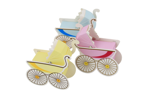 Caja de Regalo con Forma de Cochecito para Dulces, Caja de Chocolate para Baby Shower, Fiesta de Cumpleaños, Boda, Decoraciones con Temática de <span class=keywords><strong>Princesa</strong></span>, Recuerdo de Papel - Product Image 4