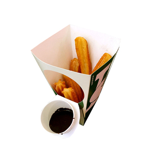チキンナゲットカスタムバーガーボックス安いポテトチップス包装持ち帰りコーン型フライドポテトボックス - Product Image 4