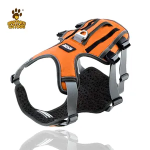 Coleira para cachorro de neoprene macia personalizada, coleira peitoral para cães ao ar livre, coleira para treinamento com controle fácil, alça