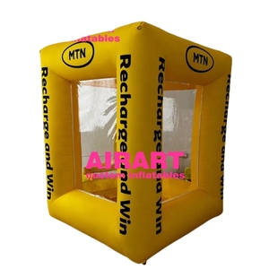 เครื่องเป่าเงินแบบเป่าลมตู้ใส่เงินแบบลูกบาศก์เงินสดเครื่องเป่าลมสีขาวสำหรับงานกิจกรรม - Product Image 6