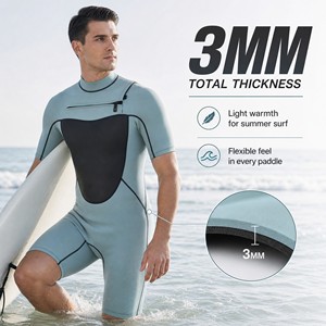 Traje de Buceo para Hombre OEM Surfing, Traje de <span class=keywords><strong>Neopreno</strong></span> Corto <span class=keywords><strong>Yulex</strong></span>, Traje de <span class=keywords><strong>Neopreno</strong></span> para Surf para Hombre, 3 mm - Product Image 1