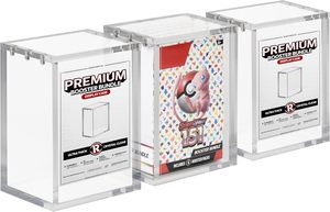 Nhà Máy Tùy Chỉnh Xách Tay Hiện Đại Rõ Ràng Cao Cấp Acrylic Booster Bó Hiển Thị Từ Trường Hợp | 8Mm + 5Mm Acrylic Kệ - Product Image 4