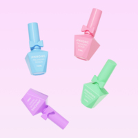 Vente en gros de flacons de vernis UV vides de 15 ml, flacon en verre personnalisé pour vernis à ongles avec bouchon à pinceau