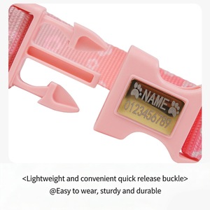 Colliers pour animaux <span class=keywords><strong>de</strong></span> compagnie aux couleurs personnalisées, colliers pour chiens à dégradé <span class=keywords><strong>de</strong></span> couleurs, colliers à la mode réglables, produits <span class=keywords><strong>de</strong></span> sécurité anti-perte gravés pour animaux <span class=keywords><strong>de</strong></span> compagnie - Product Image 4