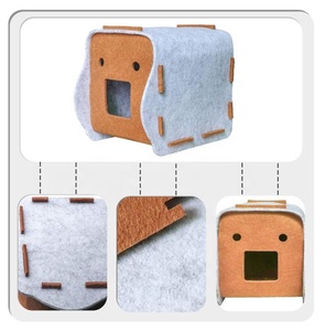 Scatola di feltro porta scatola per bagno rettangolo disegni cartone animato feltro per scatola di carta assorbente - Product Image 5