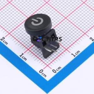 TSL06231-105B830BE-1B01-005AX3-12 Tactile Switch Through hole Switch Single Pole Single Throw Round Button 2.5N 7.7mm - Product Image 1