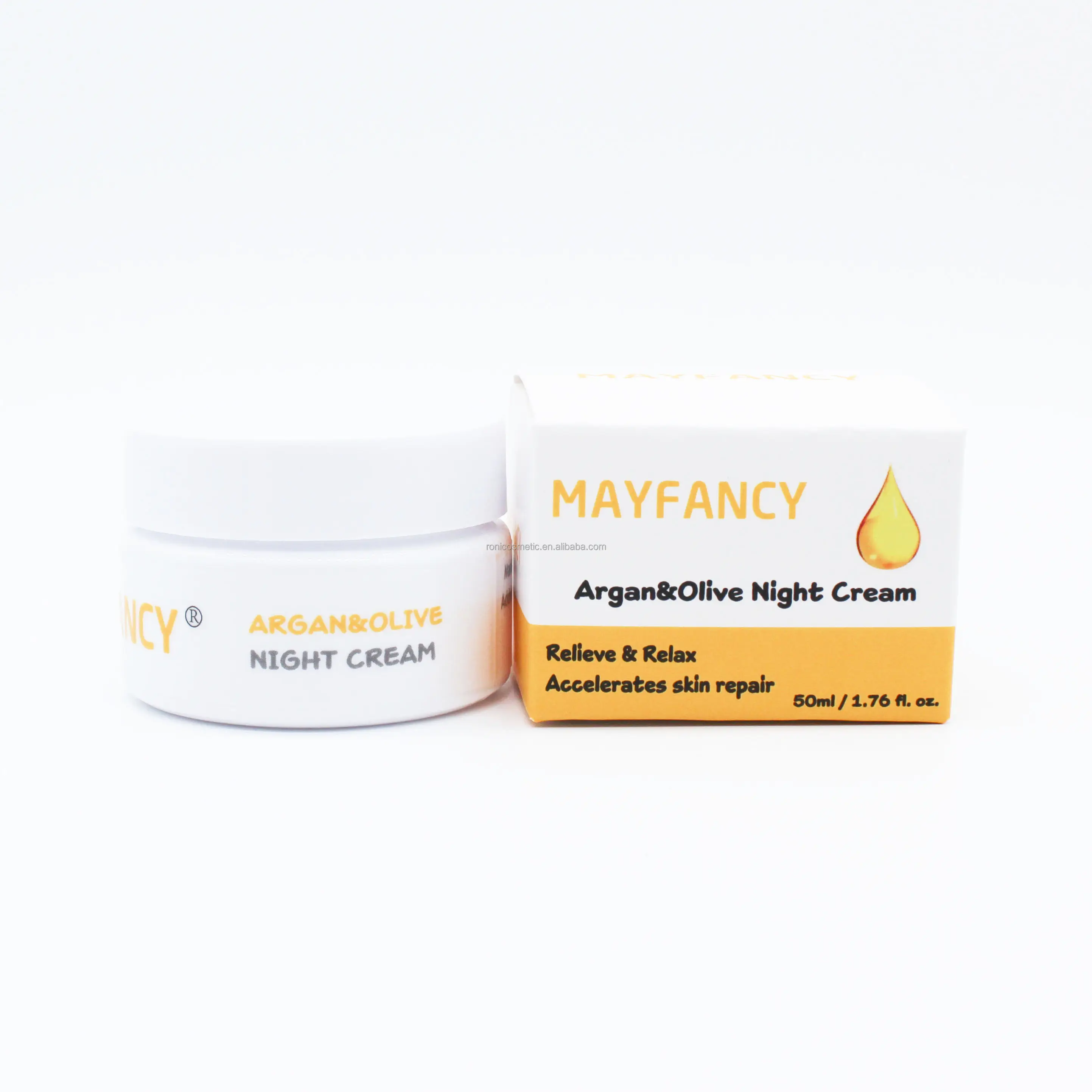 MAYFANCY-crema facial hidratante para hombres y mujeres, aceite de argán marroquí, personalizado, OEM ODM