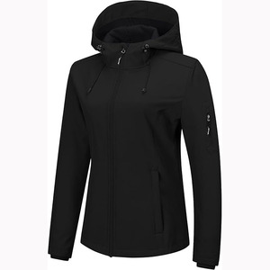 <strong>Women's</strong> Waterproof Warm Lightweight <strong>Softshell</strong> Jacket Windproof Hood Winter Insulated <strong>Coat</strong> for Outdoor with Custom Logo Options - Product Image 6