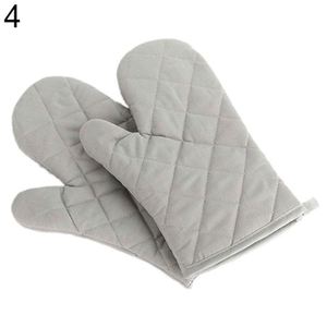 Professional Thickened Heat Resistant Cotton Oven Mitts Commercial Restaurant Use - Product Image 2