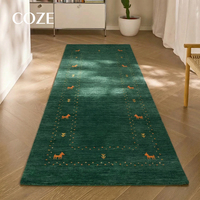 Tapis persan en laine fabriqué à la machine, écologique, antidérapant, pour couloir et entrée, tapis de couloir sur mesure