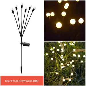 Lámpara LED impermeable <span class=keywords><strong>solar</strong></span> para césped con luciérnaga, linterna decorativa para jardín exterior impulsada por viento, clasificación IP65 para patio transfronterizo - Product Image 6