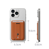 Casing Ponsel Lipat Premium Kulit PU Magnetik N52 untuk iPhone 15/16/17/18 Pro Max dengan Slot Kartu Kredit/ID dan Tali Pengikat yang Dapat Disesuaikan