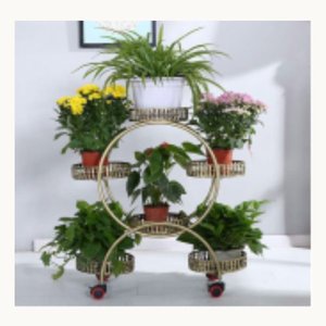 Meuble de salon de style moderne avec support à fleurs 36906-115/116/117/118/119/120 - Product Image 1