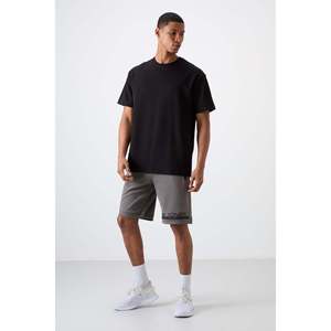 Pantalones Cortos Casuales para Hombre Albie, Color Gris Oscuro, Corte Estándar - 81241 - Ropa Deportiva Cómoda de Mezcla de Algodón y Poliéster - Product Image 1