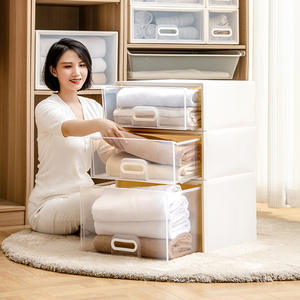 Organizador de Ropa, Caja de Almacenamiento Rectangular Multicapa, de Gran Capacidad, Cajón Plegable para el Hogar - Product Image 1