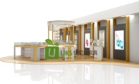 Kiosque à bijoux personnalisé pour centre commercial, comptoir d'exposition de bijoux, vitrine en verre, mobilier d'intérieur pour boutique