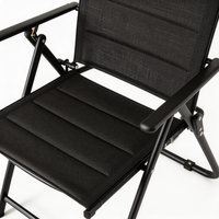 Chaise pliante multifonctionnelle à 2 positions réglables, nouvelle conception, imperméable, séchage rapide, structure métallique, chaise pliante de jardin