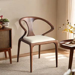 Sang trọng thiết kế hiện đại Nhà ăn ghế gỗ rắn Trung Quốc với ánh sáng phong cách đơn giản cho giải trí Nghiên Cứu Văn phòng hoặc bảng sử dụng - Product Image 3