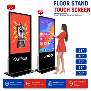 Kiosco Inteligente de Interior KINGONE <span class=keywords><strong>Pantalla</strong></span> Publicitaria LCD Vertical Panel Interactivo Tótem de Señalización <span class=keywords><strong>Digital</strong></span> con <span class=keywords><strong>Pantalla</strong></span> Táctil de Pie - Product Image 1