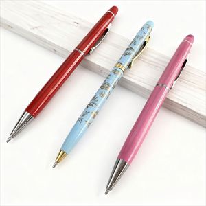 Persol Promotional Pattern Luxury Metal Ballpoint <b>Pen</b> Custom Logo Slim Design Black/Blue Ink 14cm Corporate Events Advertising - Product Image 1
